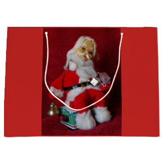 Vintager Santa Claus Toy Große Geschenktüte
