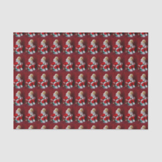 Vintager Santa Claus Toy Seidenpapier