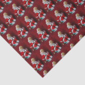Vintager Santa Claus Toy Seidenpapier (Ausschnitt)