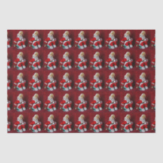Vintager Santa Claus Toy Seidenpapier
