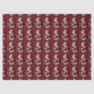 Vintager Santa Claus Toy Seidenpapier