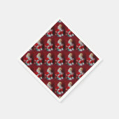 Vintager Santa Claus Toy Serviette (Ecke)