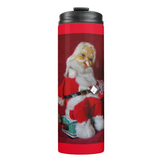 Vintager Santa Claus Toy Thermosbecher (Vorderseite)