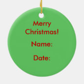 Vintager Santa Fixing Keramik Ornament (Hinten)