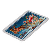 Vintager Santa-Fliegenschwanzmagnet Magnet (Linke Seite)