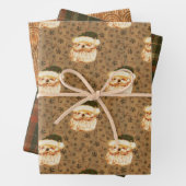 Vintager Santa Geschenkpapier Set (Beispiel)