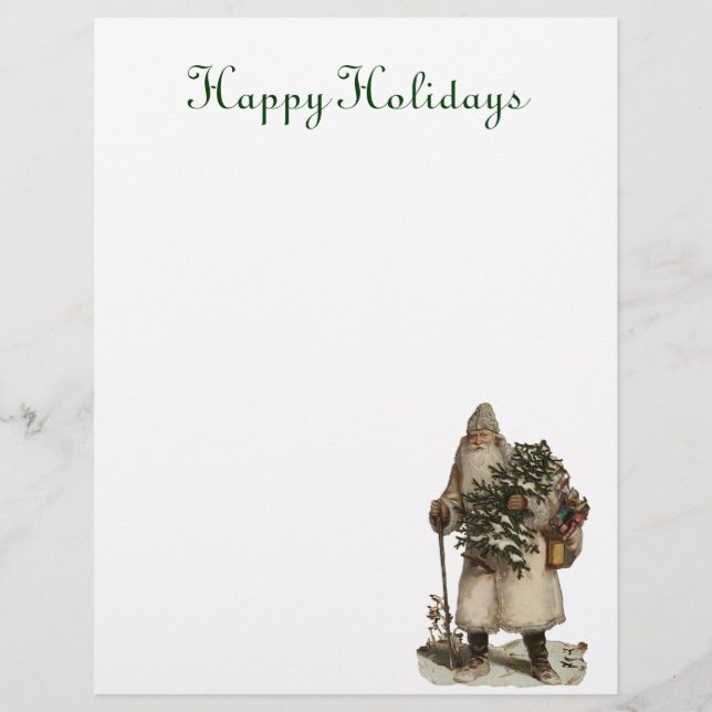 Vintager Santa Letterhead (Vorderseite)