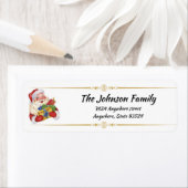 Vintager Santa mit Geschenken Rücksendeadresse (Insitu)