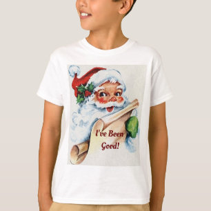 Vintager Santa mit List-T - Shirt