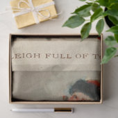 Vintager Santa on Sleigh mit Toys Decoupage Seidenpapier (Geschenk)