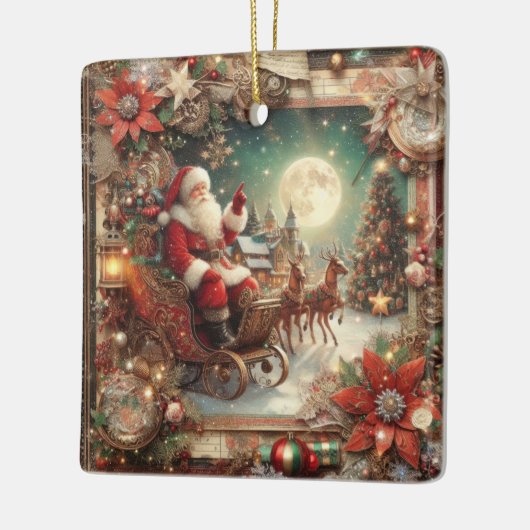 Vintager Santa Ornament (Links)