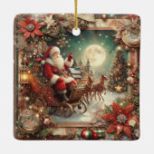 Vintager Santa Ornament (Rückseite)