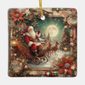 Vintager Santa Ornament (Vorderseite)