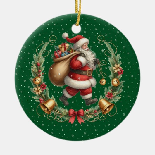 Vintager Santa Ornament (Vorne)