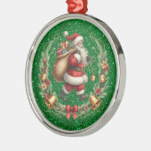 Vintager Santa Ornament Aus Metall (Links)