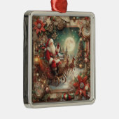Vintager Santa Ornament Aus Metall (Rechts)
