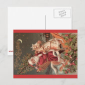 Vintager Santa Postkarte (Vorne/Hinten)