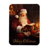 Vintager Santa Reading Magnet (Vertikal)