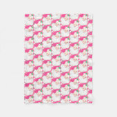 Vintager Santa-Retro-Weihnachten Fleecedecke (Vorderseite)