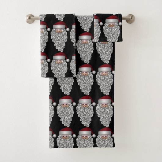 Vintager Santa Santa Santa Santa Badhandtuch Set (Insitu)