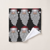 Vintager Santa Santa Santa Santa Badhandtuch Set (Waschlappen)