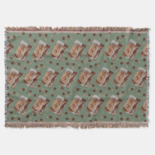 Vintager Santa Santa Santa Santa Santa Decke (Vorderseite)