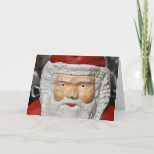 Vintager Santa Santa Santa Santa Santa Feiertagskarte
