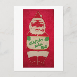 Vintager Santa Santa Santa Santa Santa Feiertagspostkarte