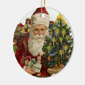 Vintager Santa Santa Santa Santa Santa Keramikornament (Links)