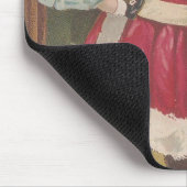 Vintager Santa Santa Santa Santa Santa Mousepad (Ecke)