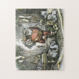 Vintager Santa Santa Santa Santa Santa Puzzle