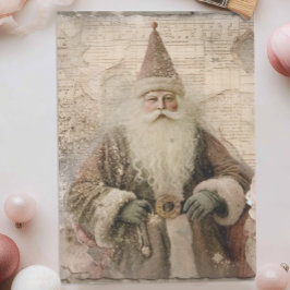 Vintager Santa Santa Santa Santa Santa Seidenpapier