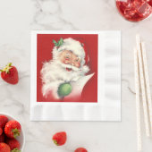 Vintager Santa Santa Santa Santa Santa Serviette (Beispiel)