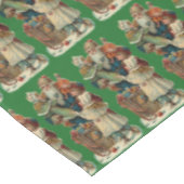 Vintager Santa Santa Santa Santa Santa Tischdecke (Schrägansicht)