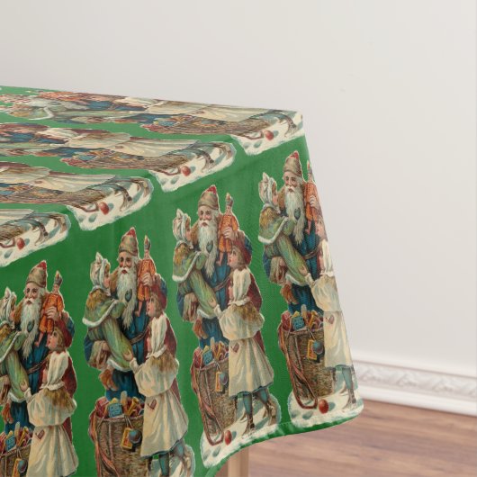 Vintager Santa Santa Santa Santa Santa Tischdecke (Beispiel)