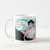 Vintager Sassy Sekretär Mug Kaffeetasse (Links)