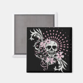 Vintager Schädel Magnet (Vorderseite/Rückseite)