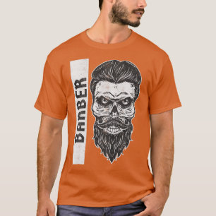 Vintager Schädel mit Bart-Barriere-Geschenk T-Shirt