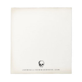 Vintager Schädel Notizblock