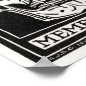 Vintager Schädel Poster (Ecke)