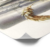 Vintager Schädel Poster (Ecke)