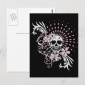 Vintager Schädel Postkarte (Vorne/Hinten)