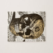 Vintager Schädel Puzzle (Horizontal)