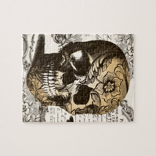 Vintager Schädel Puzzle (Horizontal)