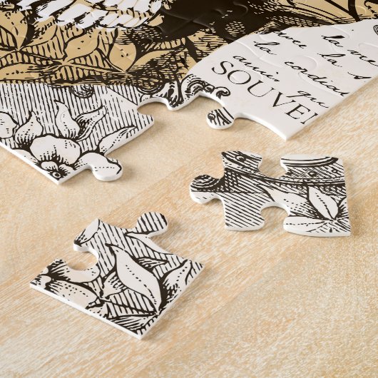 Vintager Schädel Puzzle (Seite)