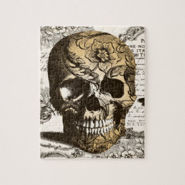 Vintager Schädel Puzzle