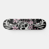 Vintager Schädel Skateboard (Horizontal)