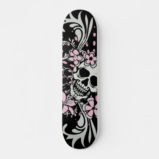 Vintager Schädel Skateboard (Vorne)