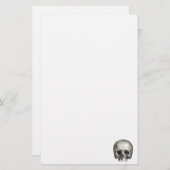 Vintager Schädel-stationäres Papier (Vorne/Hinten)