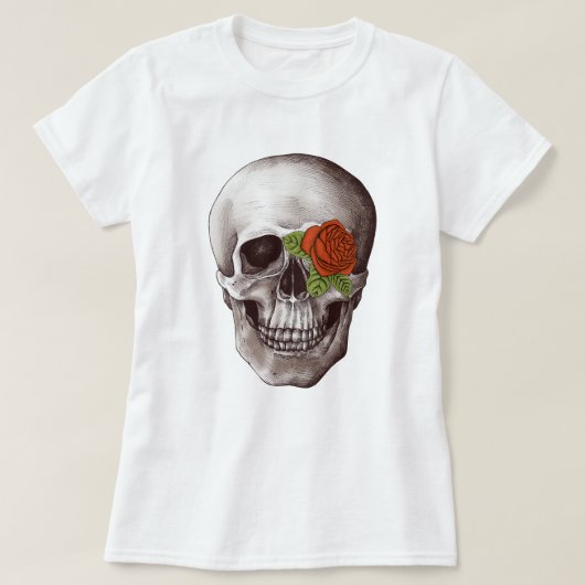 Vintager Schädel T-Shirt (Design vorne)